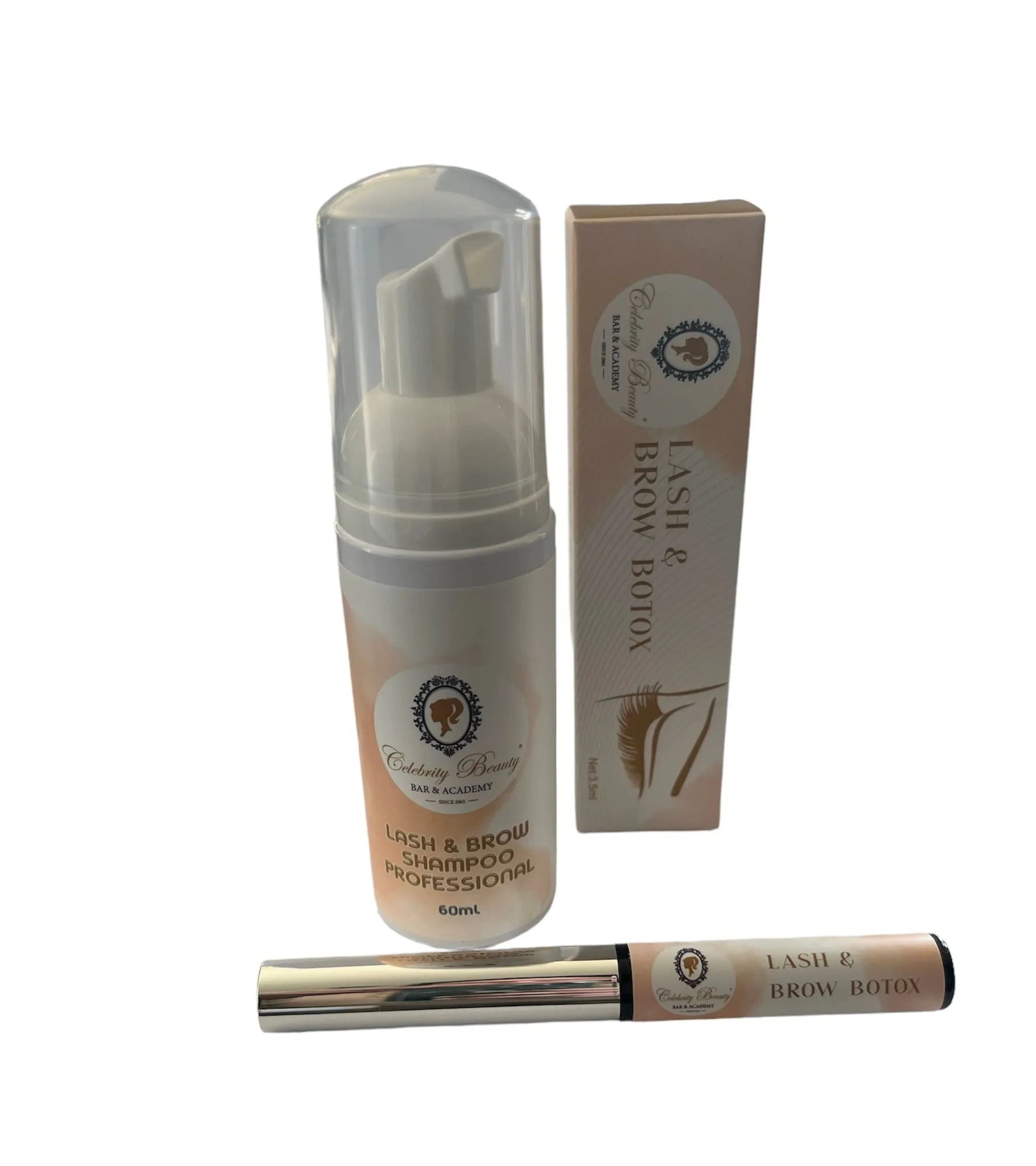 odchlípení obočí a řas botox řas